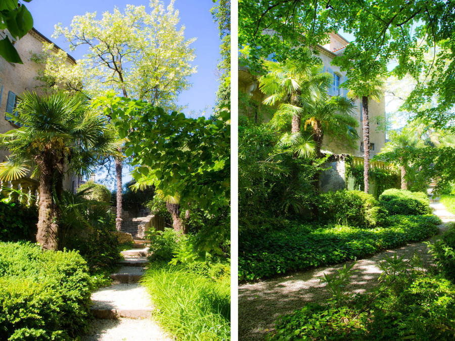 le parc du Château d'Uzer, jardin remarquable